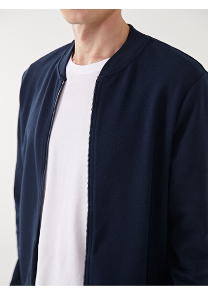 Yeni Sezon Kolej Yaka Uzun Kollu Erkek Fermuarli Sweatshirt - S50822Z8 modelleri