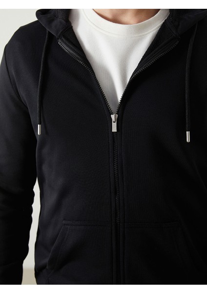 Yeni Sezon Kapusonlu Uzun Kollu Erkek Fermuarli Sweatshirt - S50829Z8 modelleri
