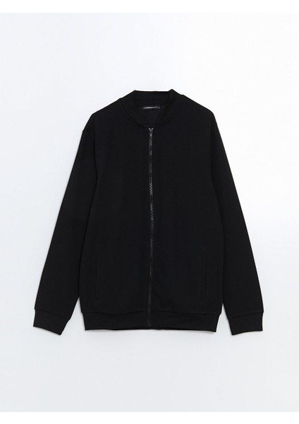 Yeni Sezon Kolej Yaka Uzun Kollu Erkek Fermuarli Sweatshirt - S50822Z8 indirimleri