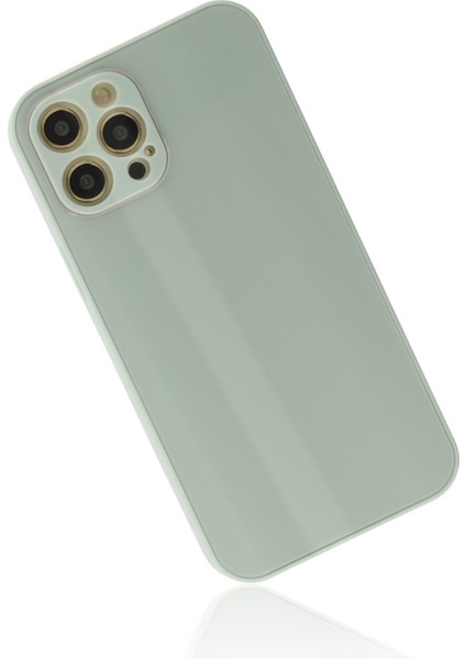 Apple iPhone 12 Pro Max Kılıf Glass Kapak - Turkuaz Ynsmr fiyatları