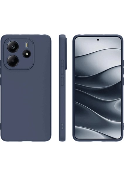 Xiaomi Redmi Note 14 4g Kılıf First Silikon - Lacivert Mrayd