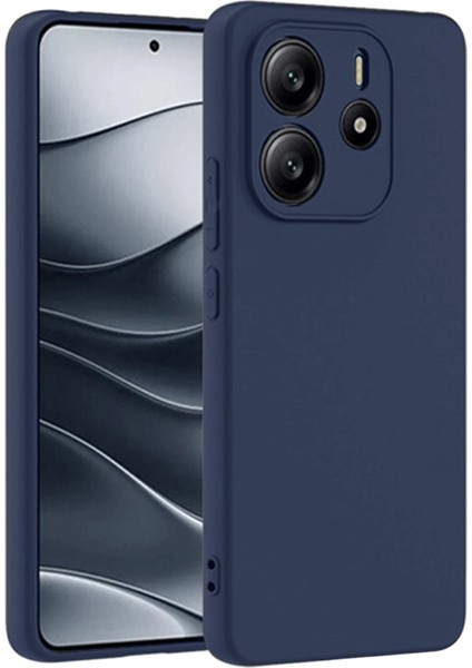 Xiaomi Redmi Note 14 4g Kılıf First Silikon - Lacivert Mrayd