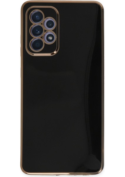 Samsung Galaxy A52 Kılıf Volet Silikon - Siyah Ynsmr