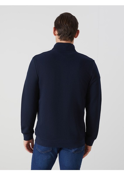 Yeni Sezon Dik Yaka Uzun Kollu Erkek Fermuarli Sweatshirt - S50831Z8 fırsatları