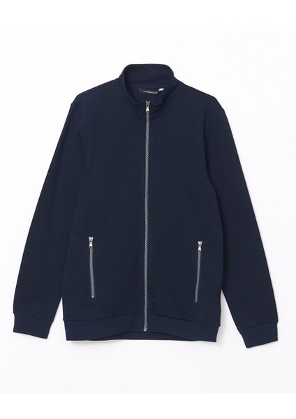 Yeni Sezon Dik Yaka Uzun Kollu Erkek Fermuarli Sweatshirt - S50831Z8 indirimleri