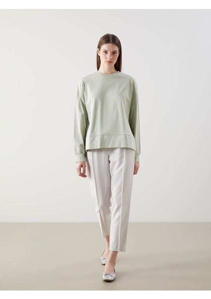 Yeni Sezon Bisiklet Yaka Kadin Sweatshirt - S5KY06Z8 fiyatları