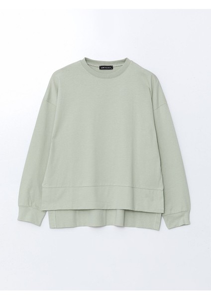 Yeni Sezon Bisiklet Yaka Kadin Sweatshirt - S5KY06Z8 indirimleri