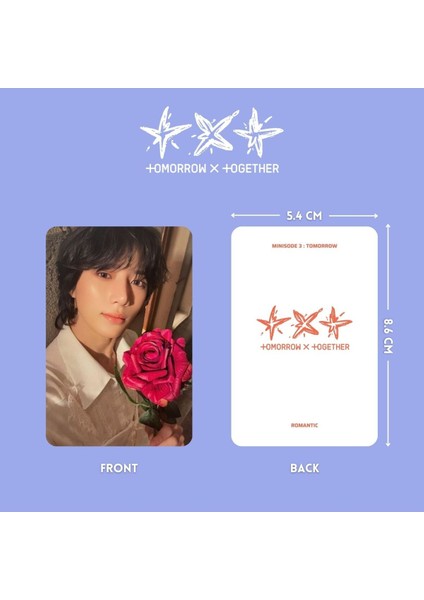 Txt '' Minisode 3 : Tomorrow '' Romantic Ver. Photocards Set fiyatları