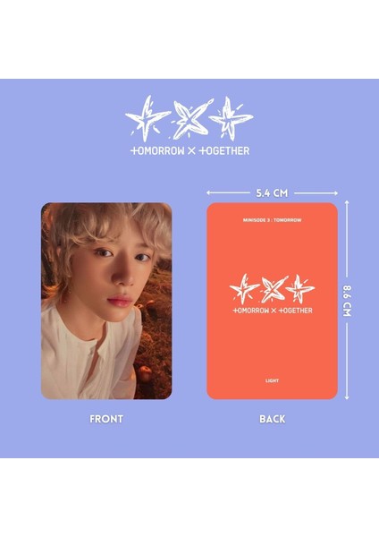 Txt '' Minisode 3 : Tomorrow '' Light Ver. Photocards Set fiyatları