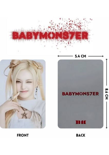 Babymonster '' BABYMONS7ER '' Tag Set 3 Pc fiyatları