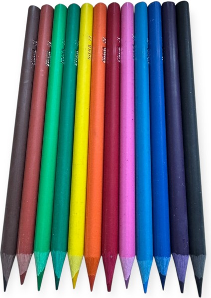 Shiny Jumbo Üçgen Kuru Boya 12 Renk modelleri