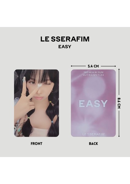 Le Sserafım '' Easy '' Balmy Flex Ver. Pc Set fiyatları