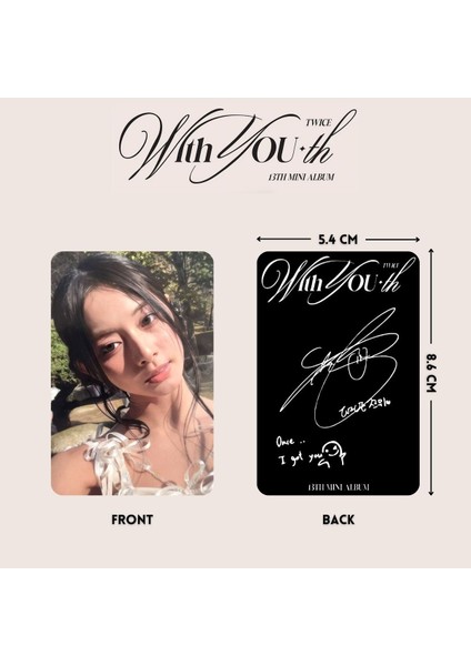 Twıce Tzuyu '' With Youth '' Photocard Set fiyatları