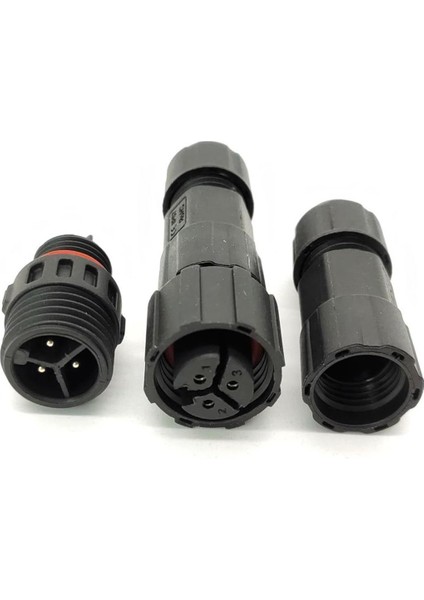 Su Geçirmez 3 Pin Konnektör IP68 Dişi-Erkek Takım 16 mm fiyatları