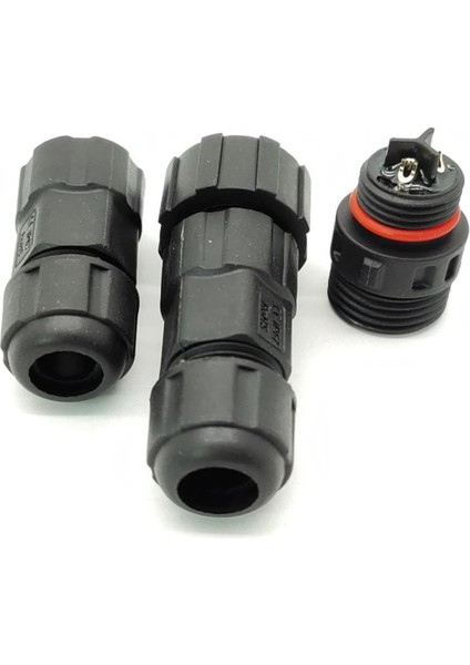 Su Geçirmez 3 Pin Konnektör IP68 Dişi-Erkek Takım 16 mm modelleri