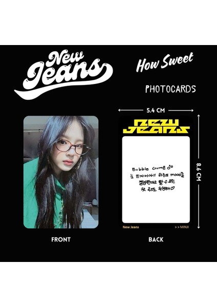 New Jeans '' How Sweet '' Mınjı Photocards Set