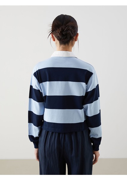 Yeni Sezon Polo Yaka Los Angeles Baskili Kadin Sweatshirt - S5GQ96Z8 fırsatları