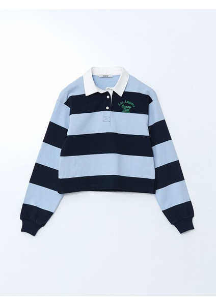 Yeni Sezon Polo Yaka Los Angeles Baskili Kadin Sweatshirt - S5GQ96Z8 indirimleri