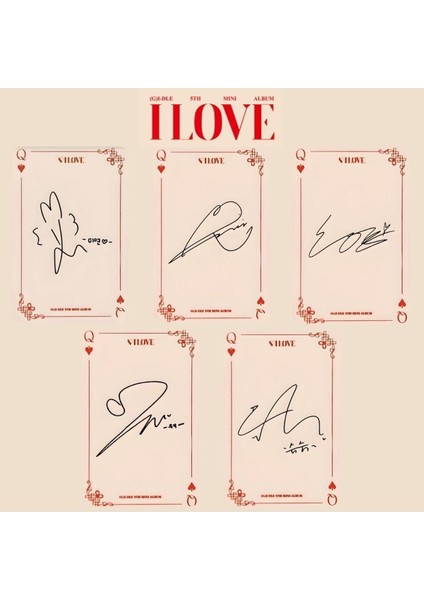 (G)I-Dle '' I Love '' Albüm Kart Seti 1 fiyatları