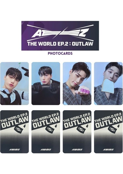 Ateez San '' The World Ep 2 : Outlaw '' Pc Set