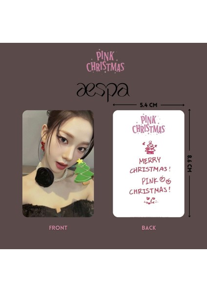 Aespa '' Pink Christmas '' Photocards Set fiyatları