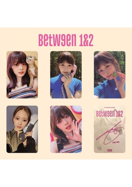 Twıce Tzuyu '' Between 1&2 '' Imzalı Albüm Kart Seti