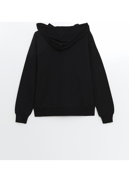 Yeni Sezon Kapusonlu Oversize Kadin Fermuarli Sweatshirt - S5AT11Z8 fiyatları