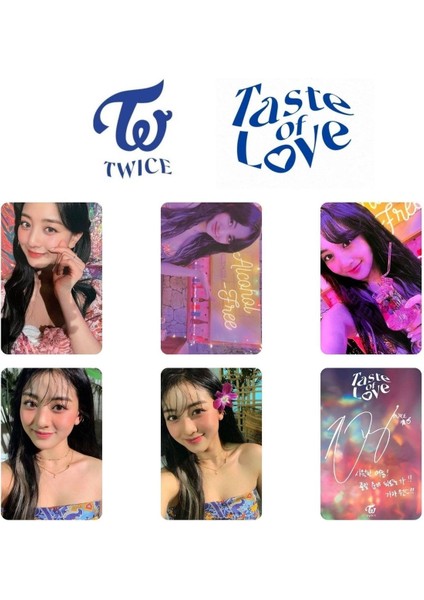 Twıce Jihyo '' Taste Of Love '' Imzalı Albüm Kart Seti