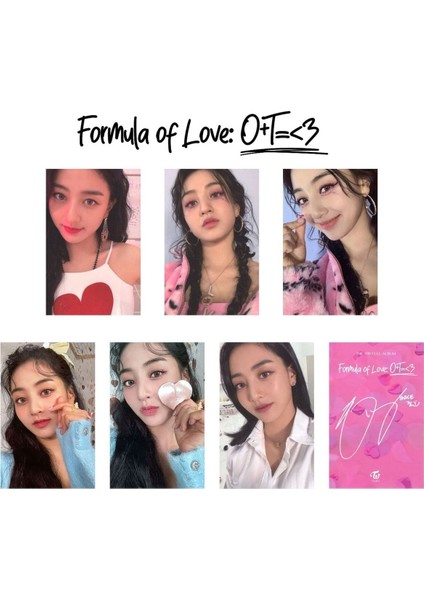 Twıce Jihyo " Formula Of Love " Albüm Kart Seti