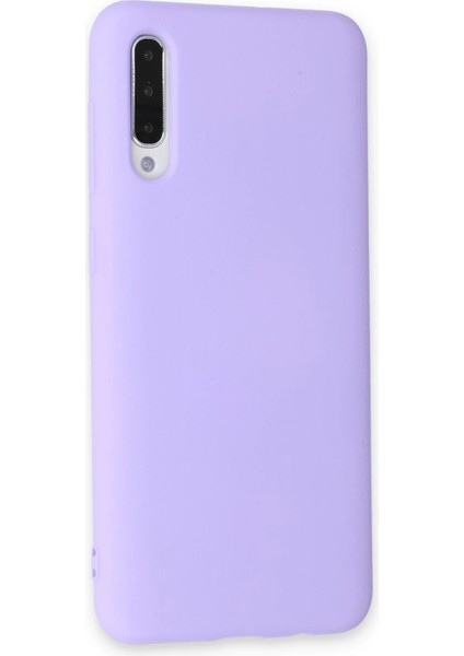 Samsung Galaxy A30S Kılıf Nano Içi Kadife Silikon - Lila Mrayd
