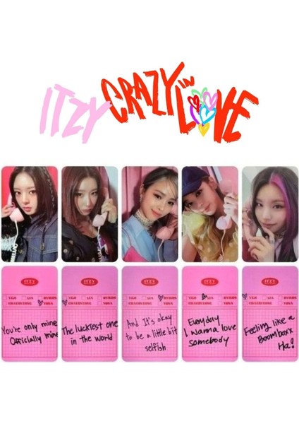 Itzy '' Crazy In Love '' Albüm Kart Seti