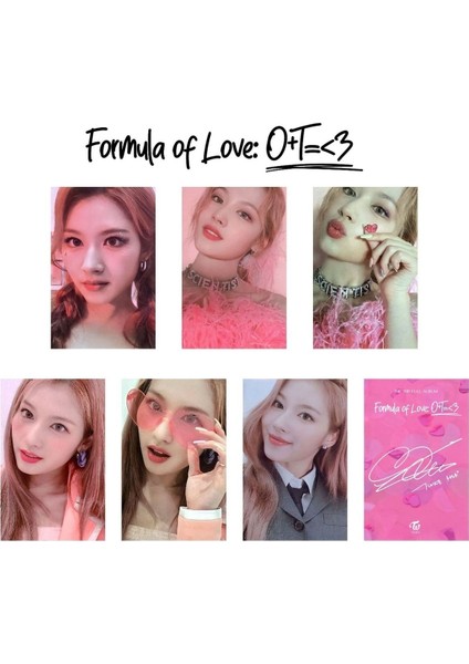 Twıce Sana " Formula Of Love " Albüm Kart Seti