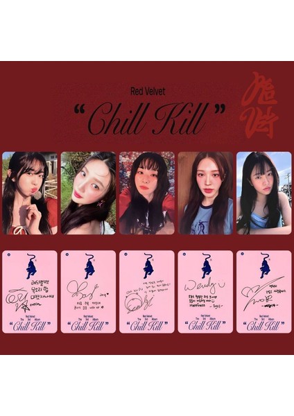 Red Velvet '' Chill Kill '' Albüm Pc Set - Package 1