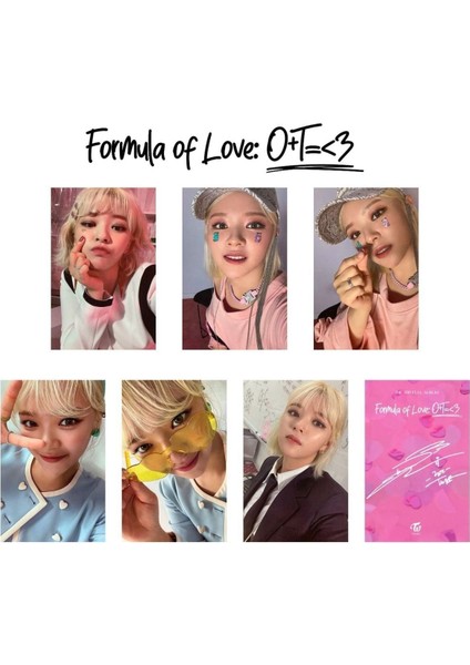 Twıce Jeongyeon " Formula Of Love " Albüm Kart Seti