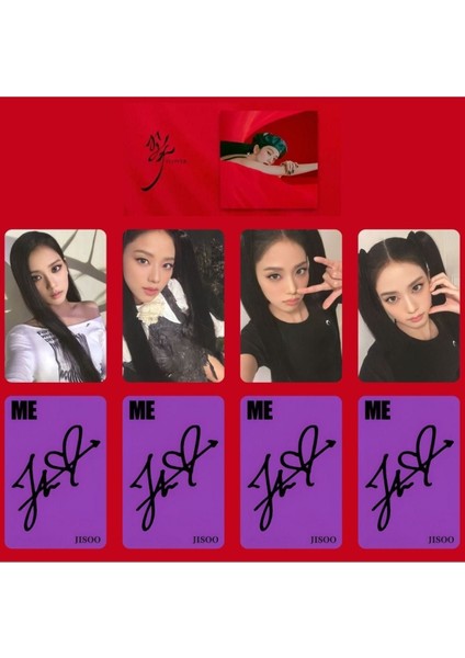 Blackpınk Jisoo '' Me '' Black 2 Albüm Kart Seti