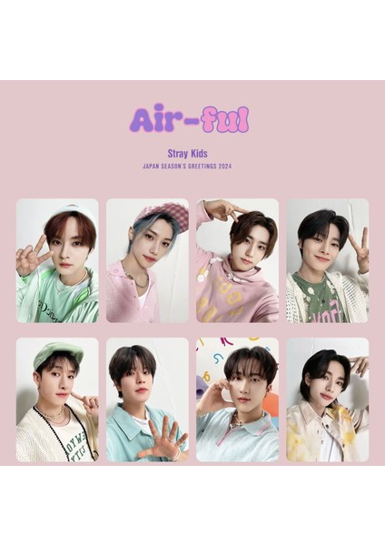 Stray Kıds '' Japan 2024 Season's Greetings Aır-Ful '' Photocards Set