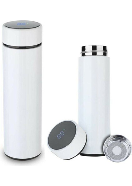 Dijital Sıcaklık Göstergeli Renkli Çelik Termos - 500 ml (483483)