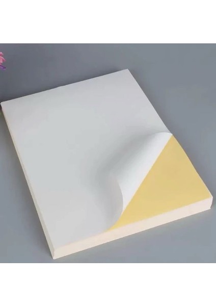 A5 Etiket 1.hamur Yapışkanlı 175 Adet Çıkartma Etiket Boş Paketleme Sticker 15,8X21 cm
