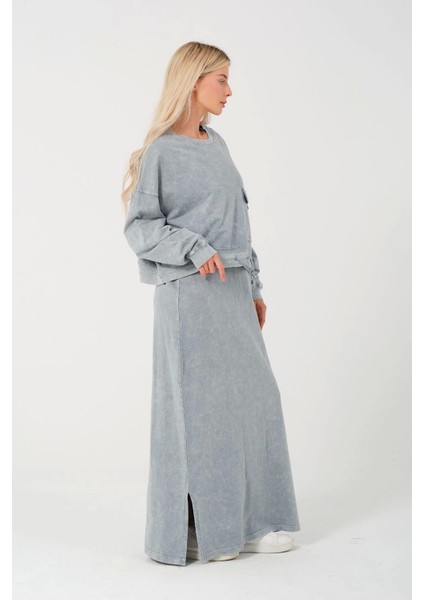 Organik Pamuk Cepli Ikili Takım-Gri fiyatları