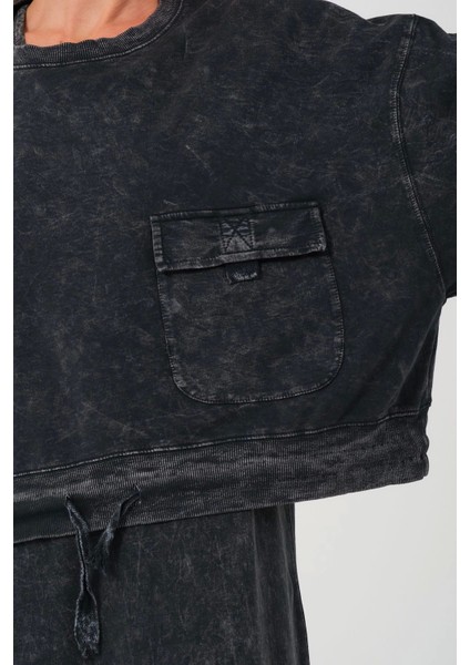 Organik Pamuk Cepli Ikili Takım-Siyah indirimleri