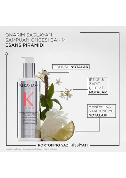 Premiere Concentré Décalcifiant Ultra-Réparateur Onarım Sağlayan Şampuan Öncesi Bakım 250ML