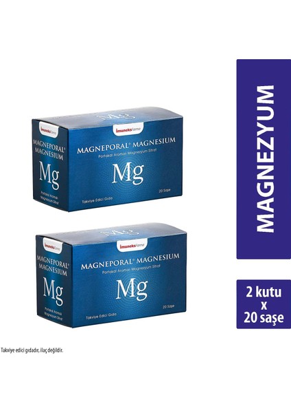 Magneporal Magnezyum Saşe x 2 Adet