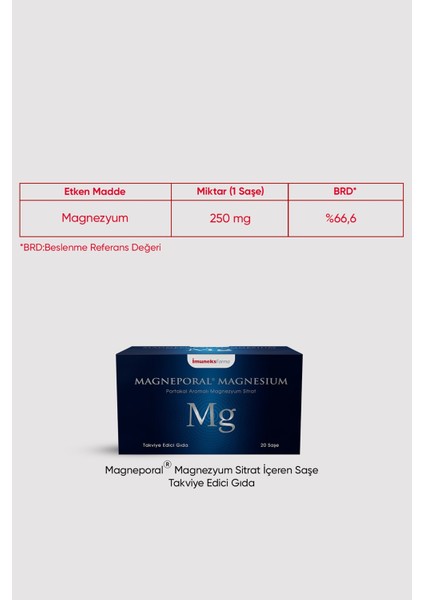 Magneporal Magnezyum Saşe x 2 Adet