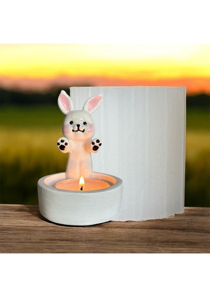 Tavşan Model Mumluk Silikon Kalıp fiyatları