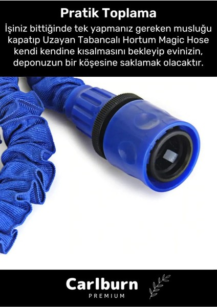 Premium Dolaşmaz Kırılmaz 7 Kademe Uzayan Bahçe Sulama Araç Yıkama Tabancalı 15 Metre Sihirli Hortum fırsatları
