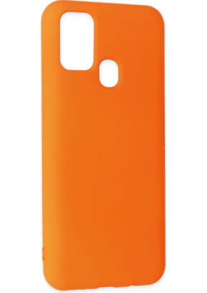 Samsung Galaxy M31 Kılıf Nano Içi Kadife Silikon - Turuncu Ynsmr fiyatları
