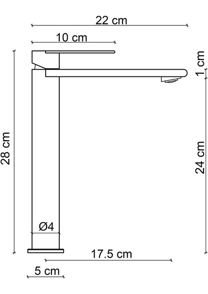 Yüksek Lavabo Bataryası (Rose) FJ-SS1023 fiyatları