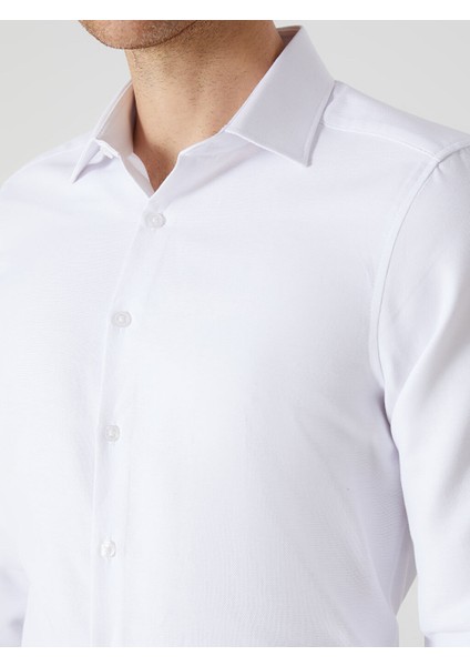 Yeni Sezon Slim Fit Uzun Kollu Oxford Erkek Gomlek - S50570Z8 modelleri