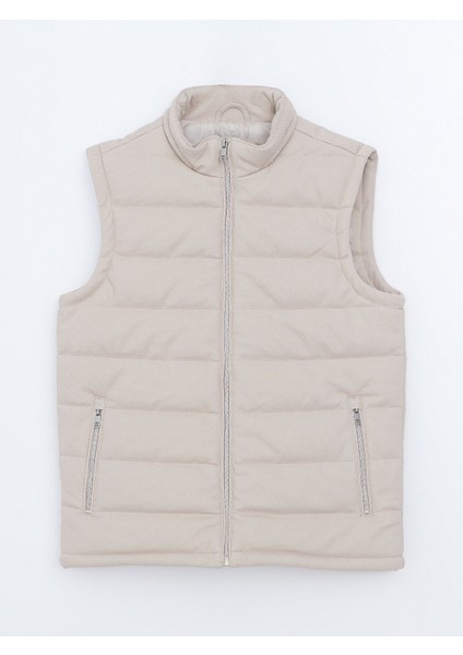 Yeni Sezon Slim Fit Dik Yaka Erkek Sisme Yelek - S57585Z8