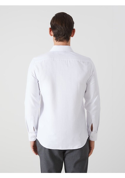 Yeni Sezon Slim Fit Uzun Kollu Oxford Erkek Gomlek - S50570Z8 fırsatları